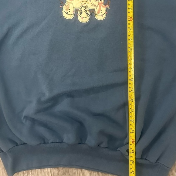 Vntg 90s Grandma Cottage Core 1X Sweatshirt Ugly Christmas Sweater Granny Cozy - Picture 6 of 6